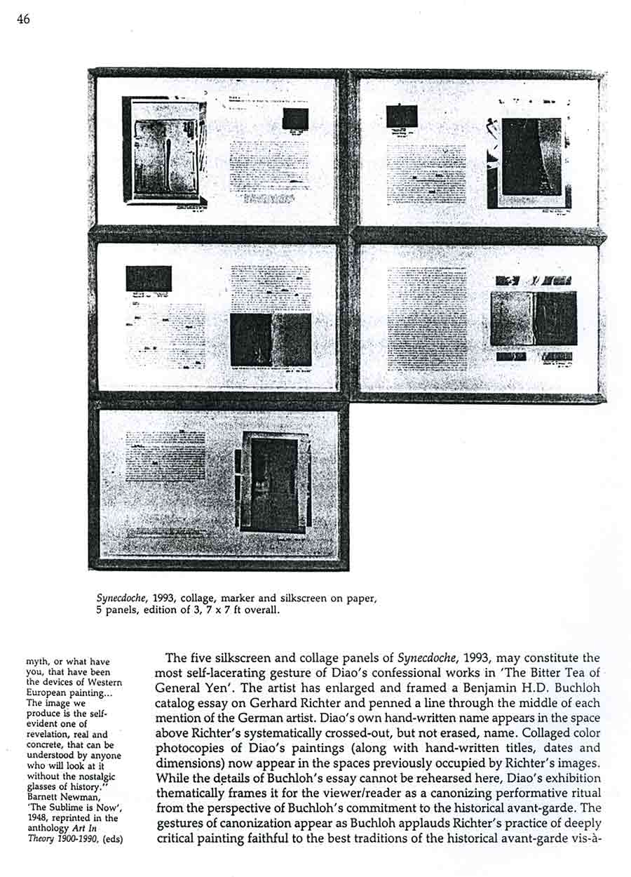 David Diao: Critical Painting and the Radical Sublime, article, pg 5