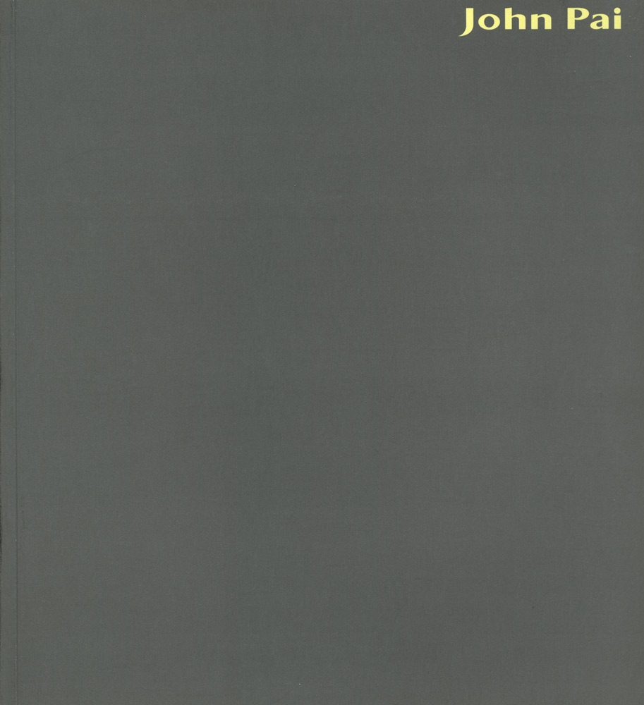 John Pai Sculpture: Poetics of Space, cover page