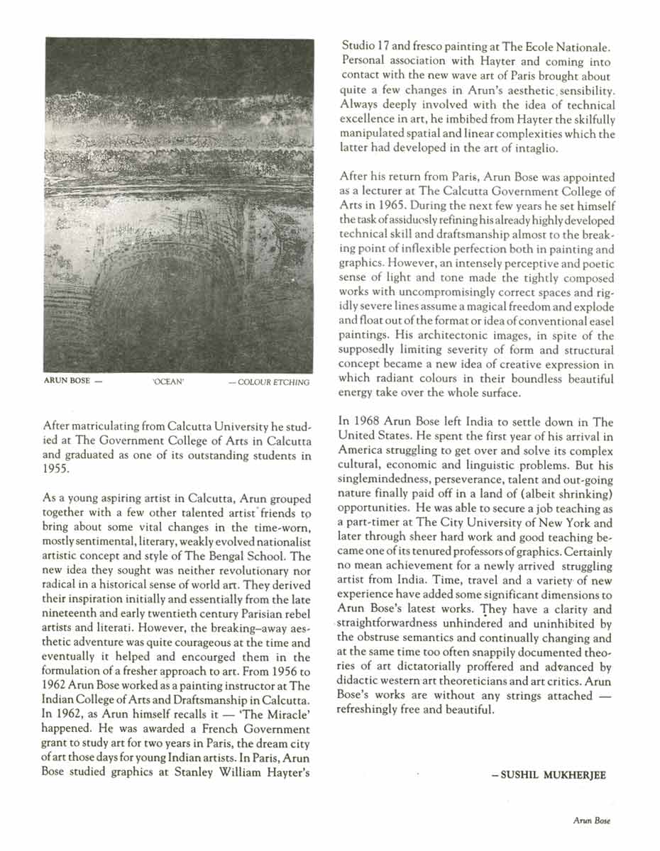 Arun Bose and His Art, pg 2
