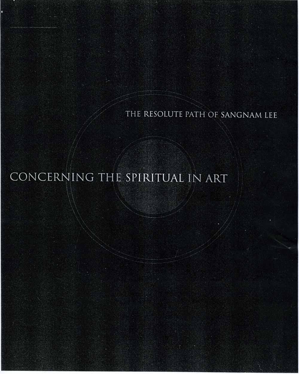 Concerning the Spiritual in Art: The Resolute Path of Sangnam Lee, article, pg 2