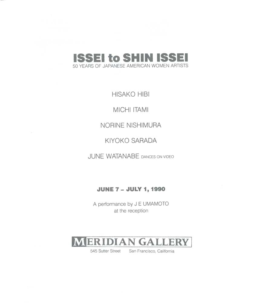 Issei to Shin Issei, title page