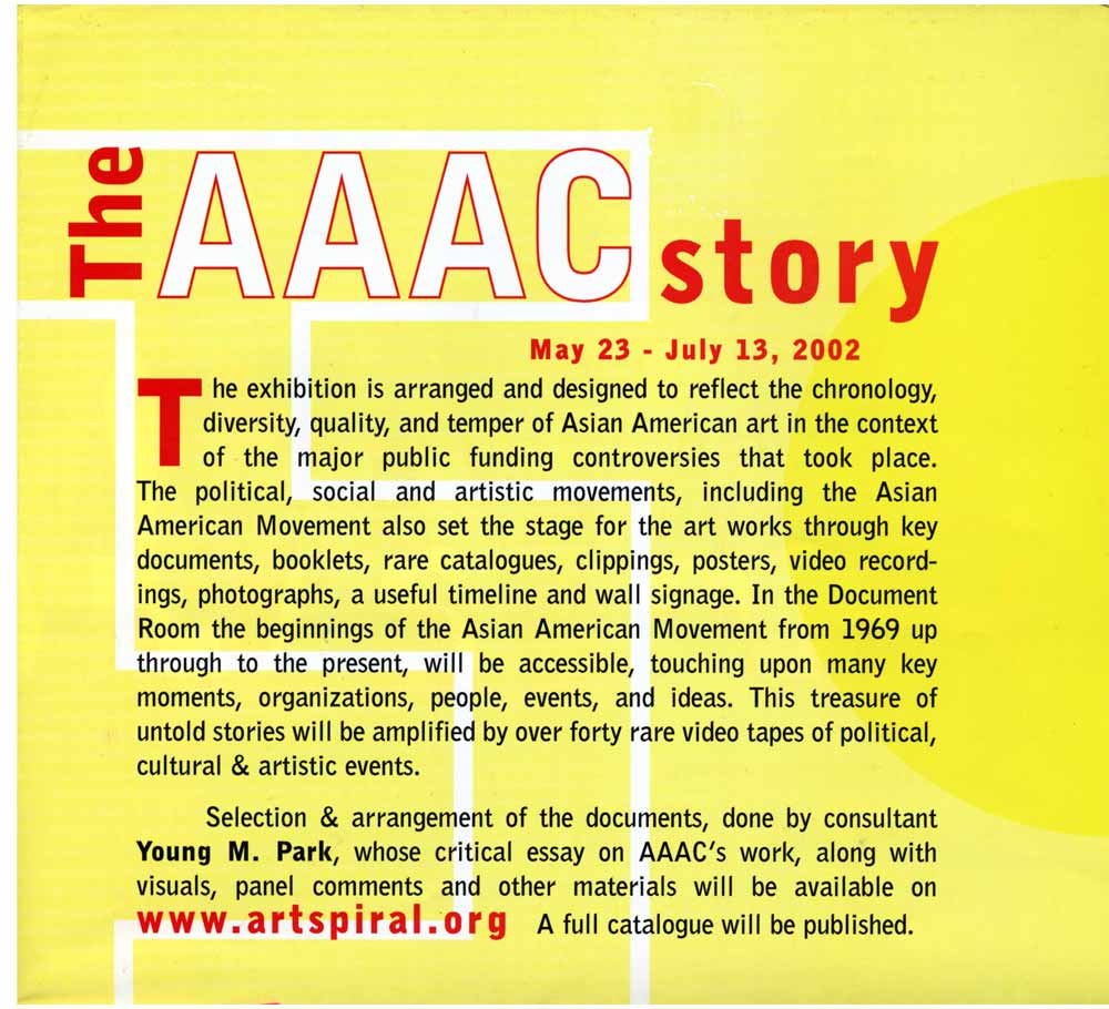 The AAAC Story, flyer, pg 3