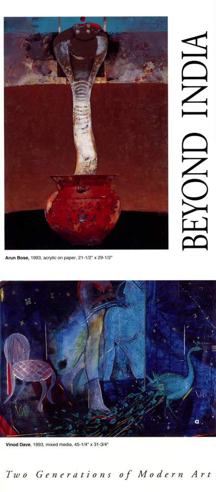 Beyond India: Two Generations of Modern Art, flyer, pg 1
