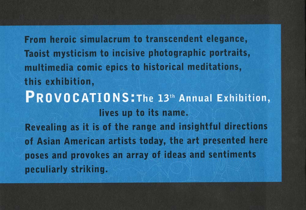 Provocations, flyer, pg 5