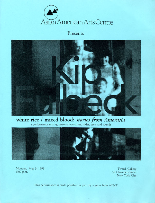 White Rice/Mixed Blood flyer