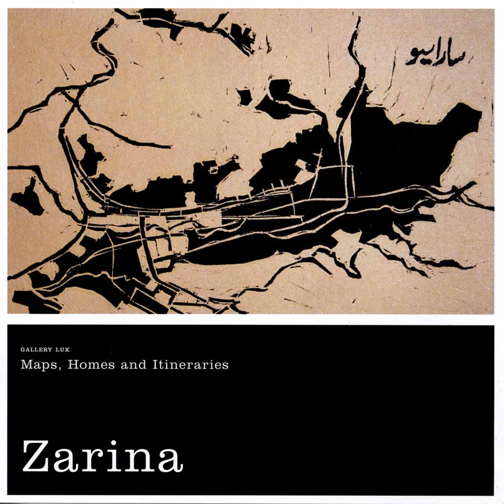Zarina: Maps, Homes and Itineraries, flyer, pg 1