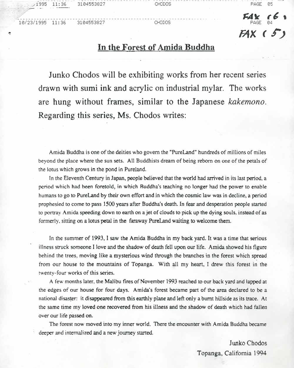 Forest of Amida press release, pg 4