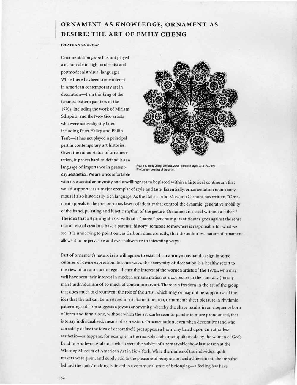 Ornament as Knowledge, pg 1