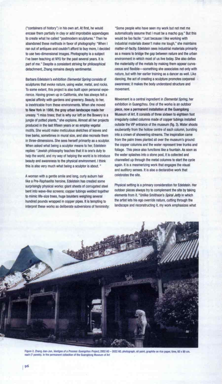 Vestiges of Time / Elemental Spring: Zhang Jian-Jun and Barbara Edelstein in Guangdong, review, pg 2